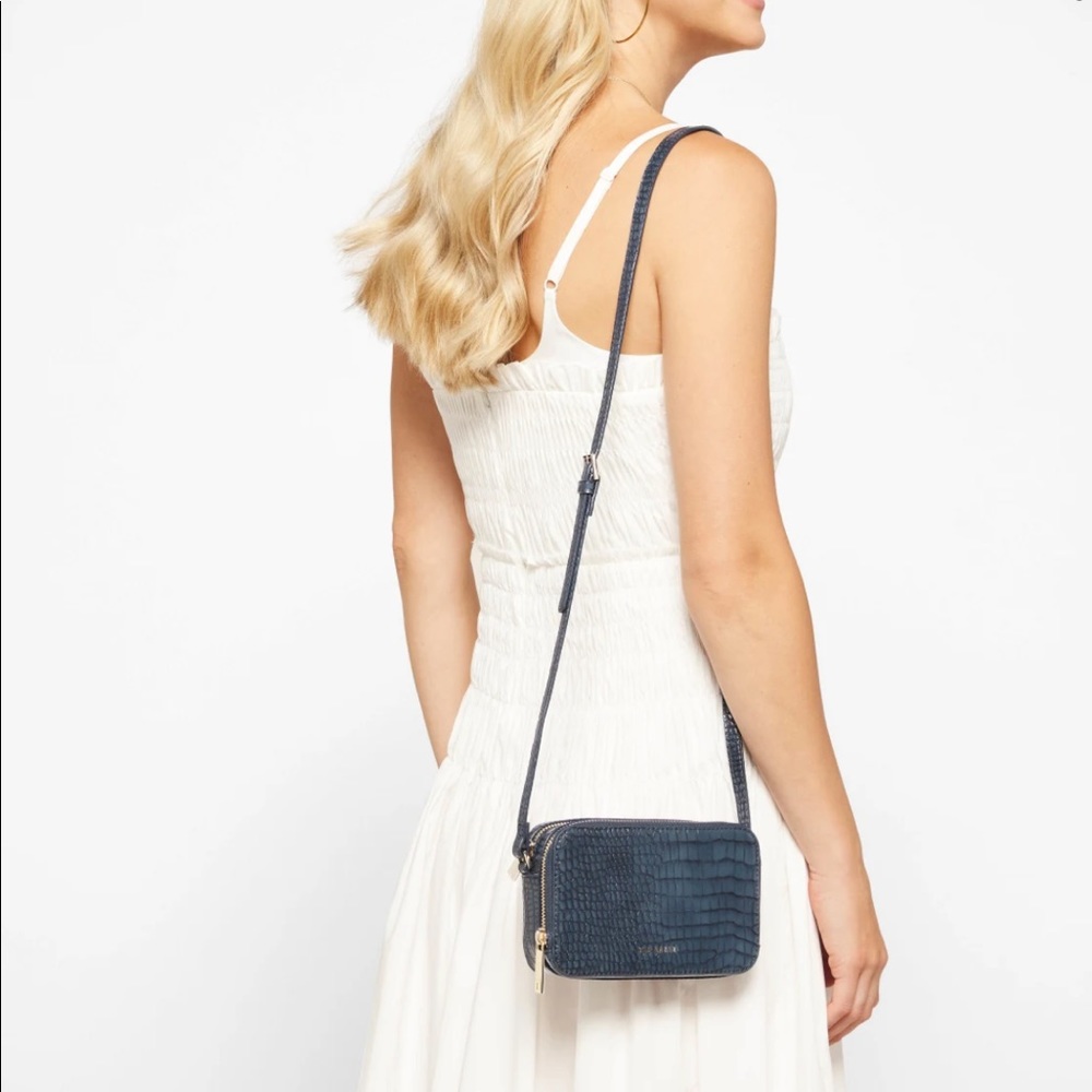 Ted Baker STINA Croc Effect Double Zip Camera Bag